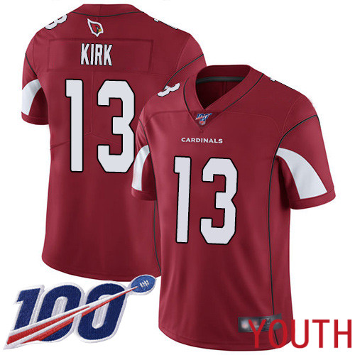Arizona Cardinals Limited Red Youth Christian Kirk Home Jersey NFL Football #13 100th Season Vapor Untouchable